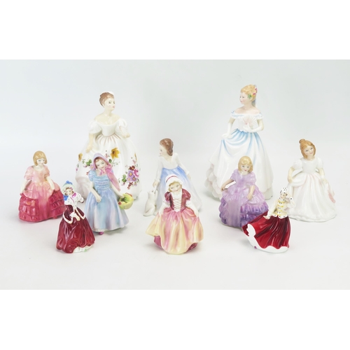 1173 - A collection of Royal Doulton figurines, includes, HN3002 Marilyn, HN3646 Claire, HN2109 Wendy, HN30... 