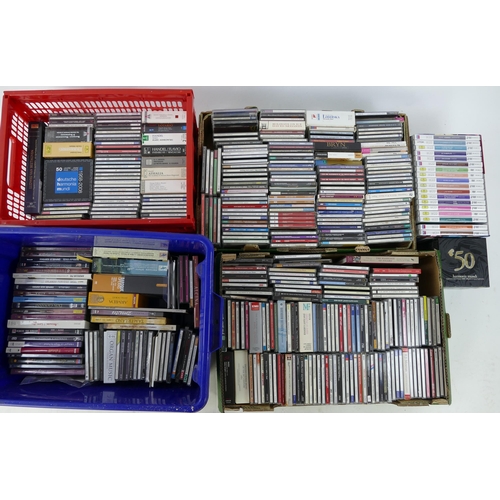 1214 - A Large Collection of Classical, Baroque, Romantic, Vocal, etc. CDs & DVDs including Beethoven, Hand... 