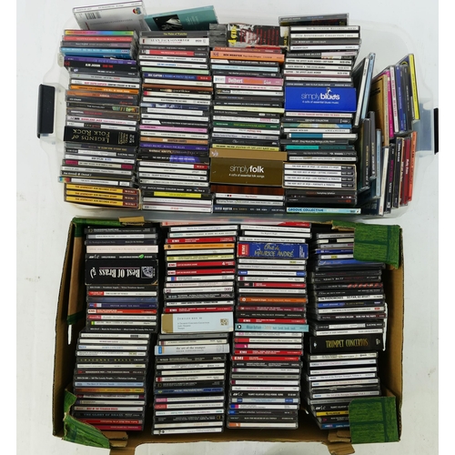 1216 - Collection of Jazz, Blues, Brass Music, Folk, etc CDs including Eric Clapton, NYJO, Bob Dylan, Alan ... 