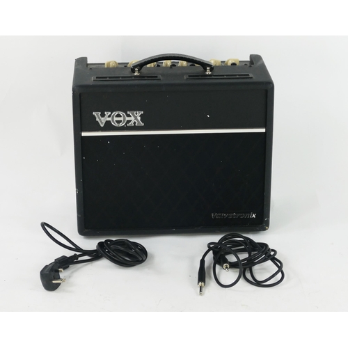 1221 - Vox VT20+ Valvetronix Electric Guitar Amplifier with Fender guitar lead