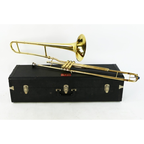 1226 - Bach USA Valve Trombone with Vincent Bach 7C Mouthpiece in Bach branded hard case