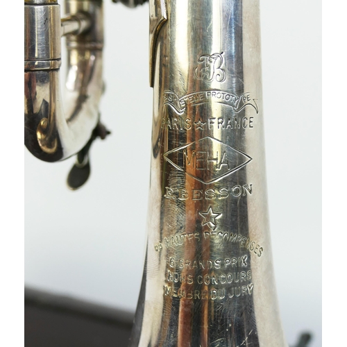 1227 - F. Besson Meha Trumpet in C?, Paris France serial number 5209 with blessing 7c and Stomvi  mouthpiec... 