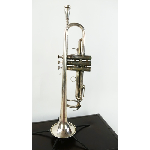 1227 - F. Besson Meha Trumpet in C?, Paris France serial number 5209 with blessing 7c and Stomvi  mouthpiec... 