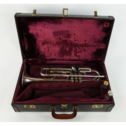 1227 - F. Besson Meha Trumpet in C?, Paris France serial number 5209 with blessing 7c and Stomvi  mouthpiec... 