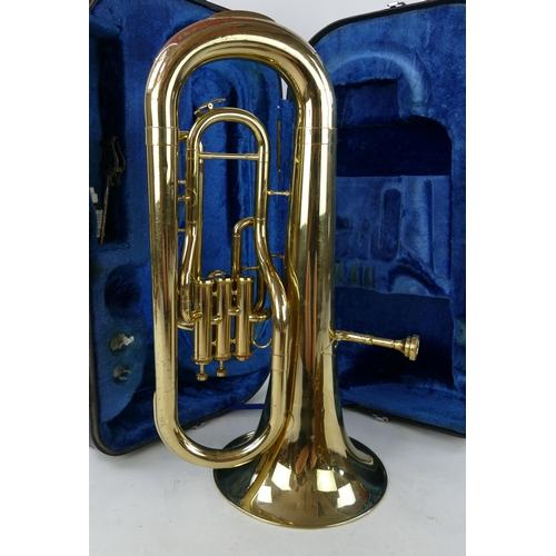 1229 - Yamaha YEP201 Bb Euphonium with Denis Wick 4AM Mouthpiece in hard shell case