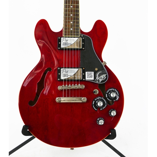 1232 - Epiphone Dot ES-339 Semi-Hollow Electric Guitar in Cherry Finish with Alnico Classic Pro Vintage Pic... 