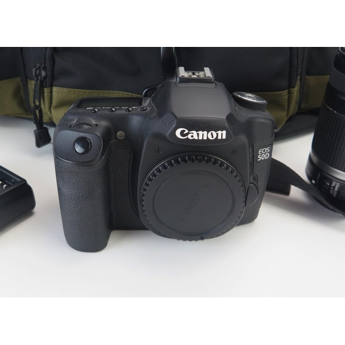 1237 - Canon EOS 50D Camera Body, EFS 10-22mm Ultrasonic, EFS 55-250mm, EFS 17-55mm lenses, comes with batt... 