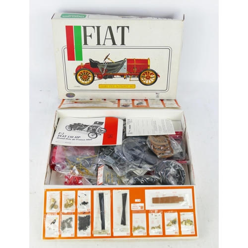 1255 - Rivarossi Pocher Fiat 130 HP Grand Prix De France 1907 1/8 Scale Model Unmade Kit Art. K/77 - assume... 