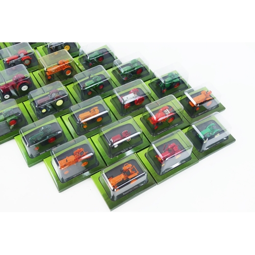 1262 - 25 Hachette 1:43 Scale Model Tractors including Ferrari, David Brown, Fendr, Deutz, etc. - all boxed