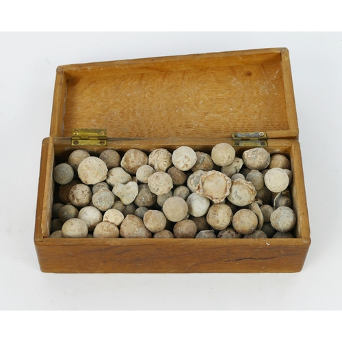 1327 - A collection of lead and other excavated musket balls.