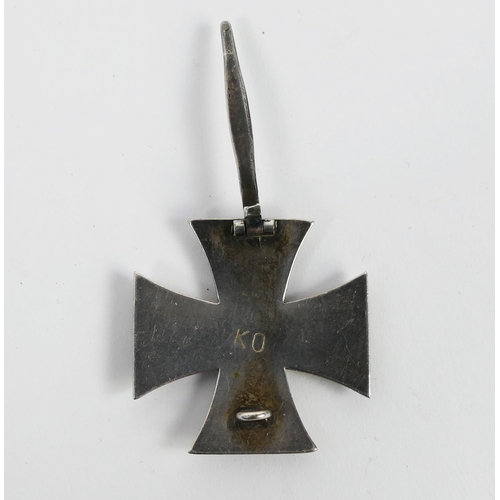 1348 - A World War One Iron Cross 1st Class, stamped KO to the reverse.