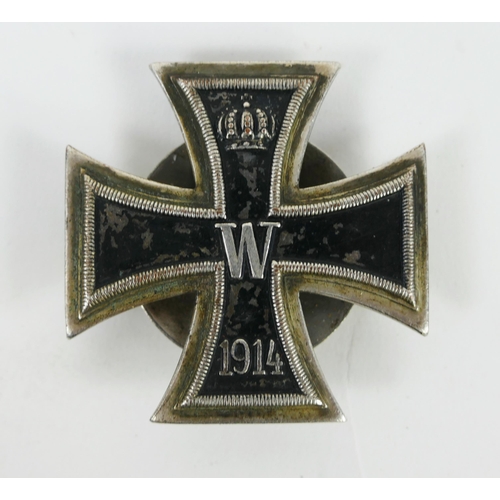 1349 - A World War One Iron Cross 1st Class, with screw back.