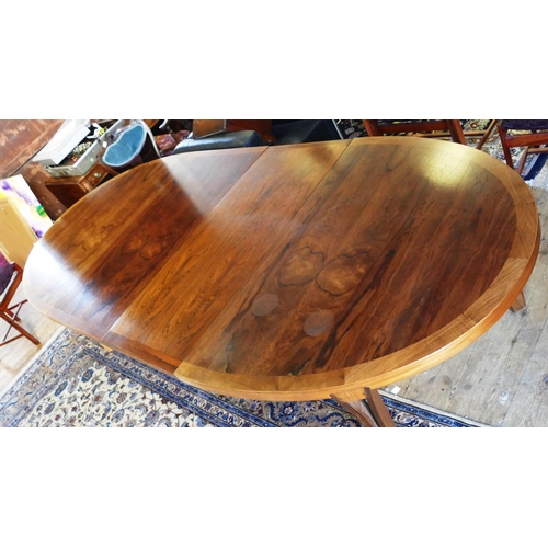 1463 - Danish circa 1960's rosewood modernist extending dining table by designer Sven Ellekaer for Heltborg... 