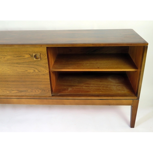 1466 - A modernist rosewood Dorrington sideboard by Robert Heritage of rectangular outline, bought from Hea... 