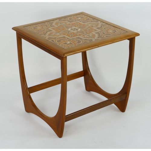 1467 - G-Plan Astro Mid Century Teak And Tile Top Side Table