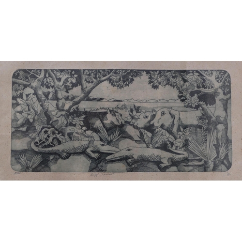 881 - Ruzizi?, limited edition print 3/100, 46x24cm, f&g

Provenance _ from a private collection located i... 