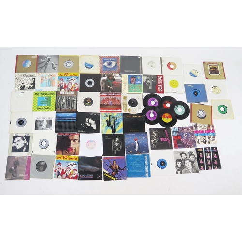 1219F - Selection of 45 rpm singles of mainly New Romantic & Punk Genre records.