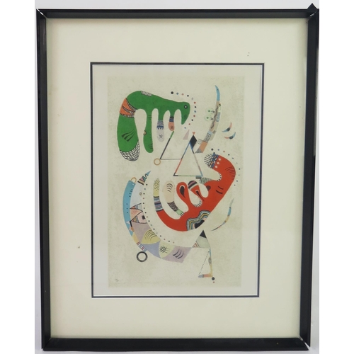 925 - W Kandinsky 'Composition III' c. 1957 Lithograph (After), 36 x 26cm, F & G
(with copy of Gallery rec... 