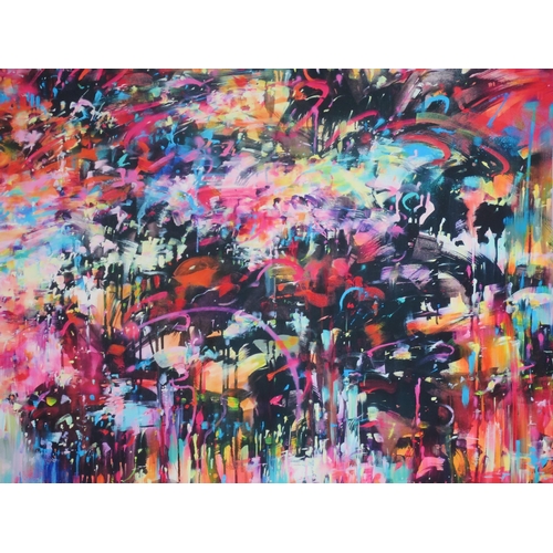 949 - Mr Duncan Jago (b.1972) Bristol based abstract, expressionist spray paint artist, 'Droid Noise', lim... 