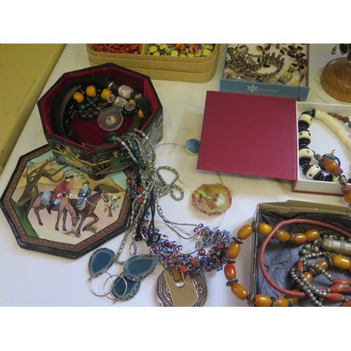 169 - A Large Selection of Ethnic Silver and other Jewellery