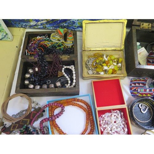 168 - A Large Selection of Ethnic Jewellery, etc.