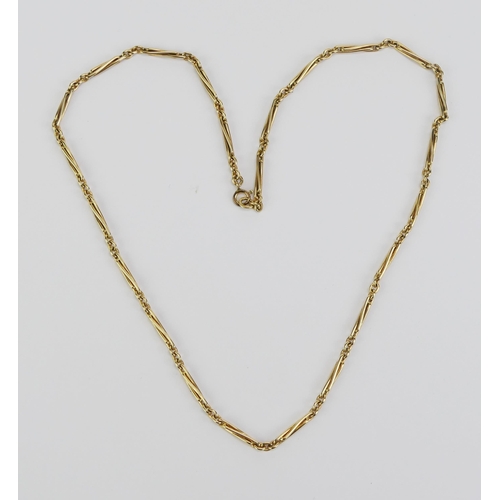 10 - A 9ct Gold Fancy Link Chain, 23.25