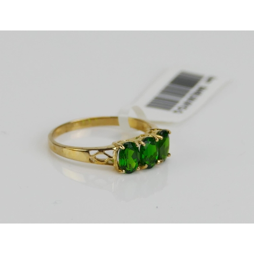 118 - A 9ct Gold and Gem Set Ring, size P.75, hallmarked, 2.04g. As new with tag