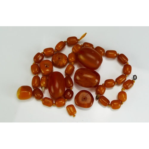 150 - A Selection of Baltic Amber and pressed and amber