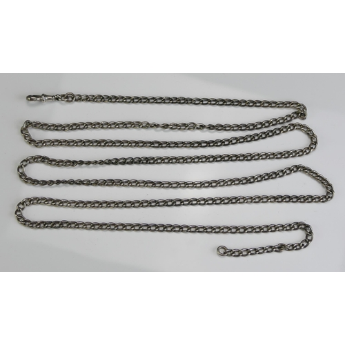 156 - A Silver Guard Chain, 56