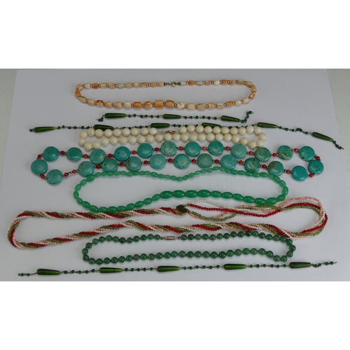 170 - Turquoise and other Bead Necklaces