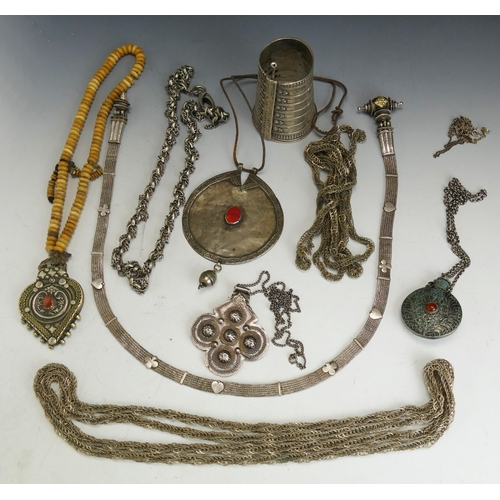 177 - A Selection of White Metal Tribal Jewellery, c. 800g gross