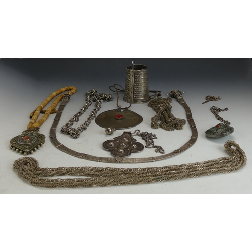 177 - A Selection of White Metal Tribal Jewellery, c. 800g gross