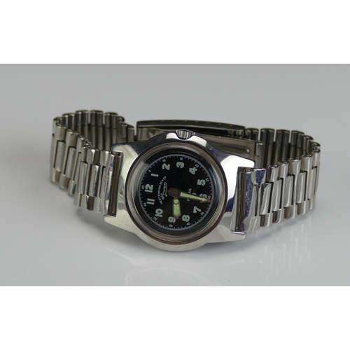 199 - A West End Watch Company Sower Prima Military Wristwatch, D37321 4155, 34mm case. Winds and runs