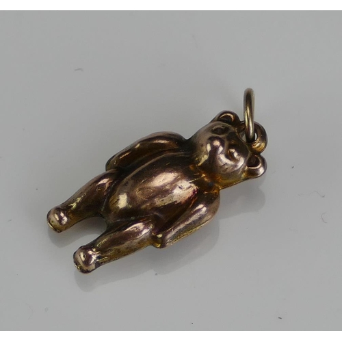 251 - A 9ct Gold Teddy Charm, 0.52g