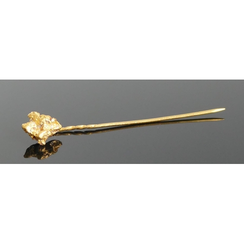 47 - A Natural 'Gold Nugget' Pin, 2.42g