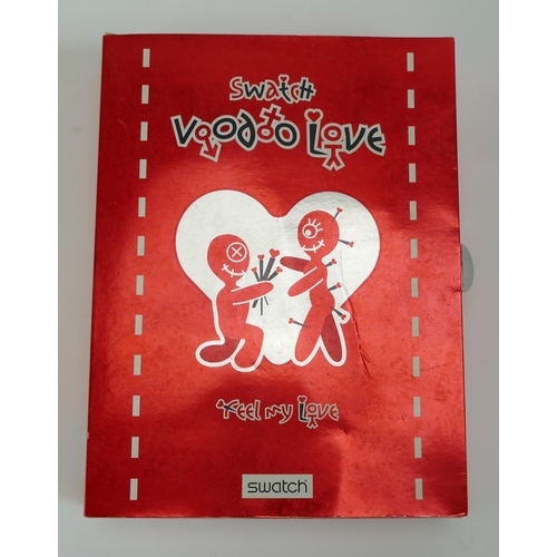 88 - A SWATCH Voodoo Love Boxed Set _ never used, needs battery