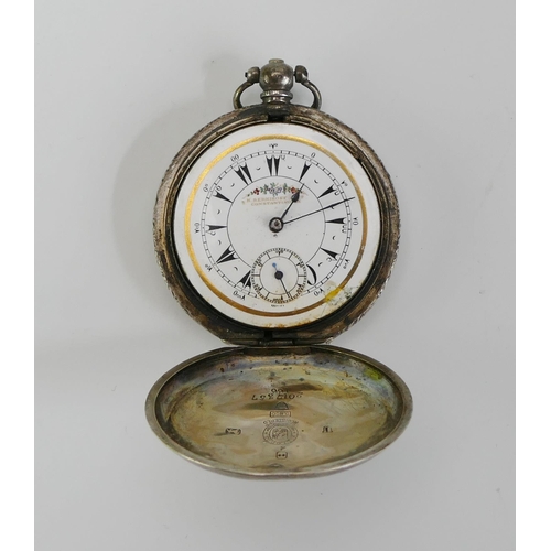 89 - K. Serkisoff & Co. of Constantinople .800 Silver Cased Pocket Watch (BILLODES movement), JN Morgan o... 