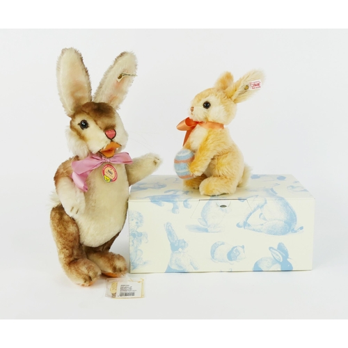 Steiff Bunny Pair, both mohair and white tag limited editions - (1