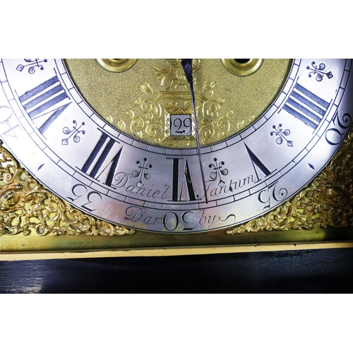 1344 - Daniel Tantum, Darby, an 18th century longcase clock, the later Chinoiserie decorated case signed  E... 