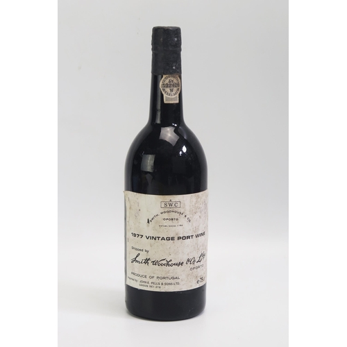 1548 - A bottle of SWC (Smith Woodhouse & Co) 1977 vintage port