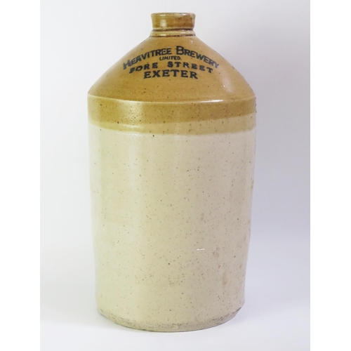 1550 - A Heavitree Brewery stoneware flagon, 41cm high.