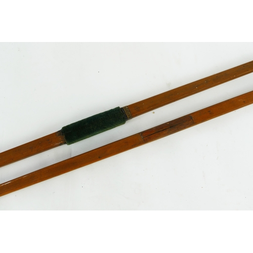 1646 - Two wood archery bows, each 148cm long.