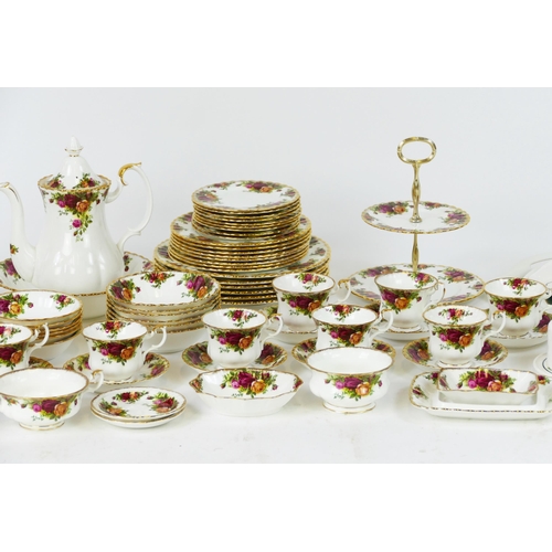 1713 - An extensive collection of Royal Albert Old Country Roses pattern tea wares, includes teapot, sugar ... 