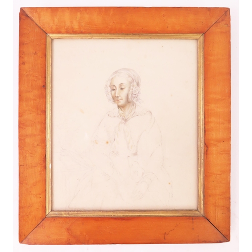 1418 - Attributed to Eliza Anna Pinhorn c.(1830 - 1899), 19th century pencil sketch and coloured wash of th... 