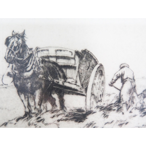 1419 - E H Whydale (1886 - 1962) known for his etchings, pencil signed dry point etching, James Connell & S... 