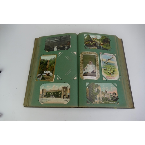 1679A - An album of Edwardian and later postcards, subjects include topographical, Royalty, patriotic, humou... 