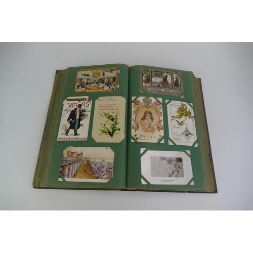 1679A - An album of Edwardian and later postcards, subjects include topographical, Royalty, patriotic, humou... 