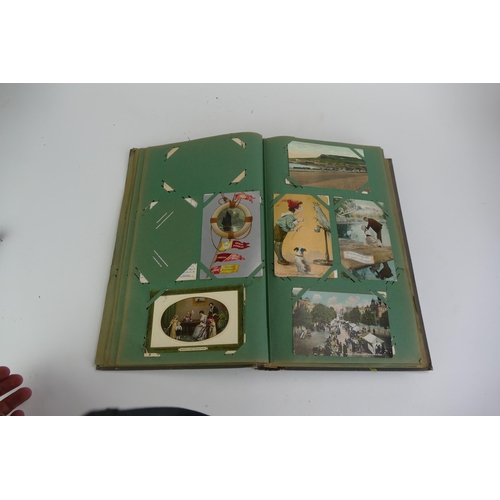 1679A - An album of Edwardian and later postcards, subjects include topographical, Royalty, patriotic, humou... 