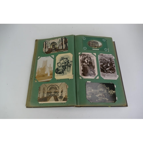 1679A - An album of Edwardian and later postcards, subjects include topographical, Royalty, patriotic, humou... 