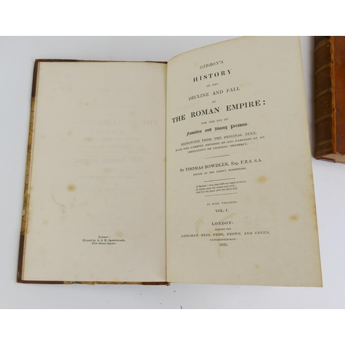 1683 - Gibbons (Edward) The History of the Decline and Fall of the Roman Empire, 1825 volumes 1 -5, (5).